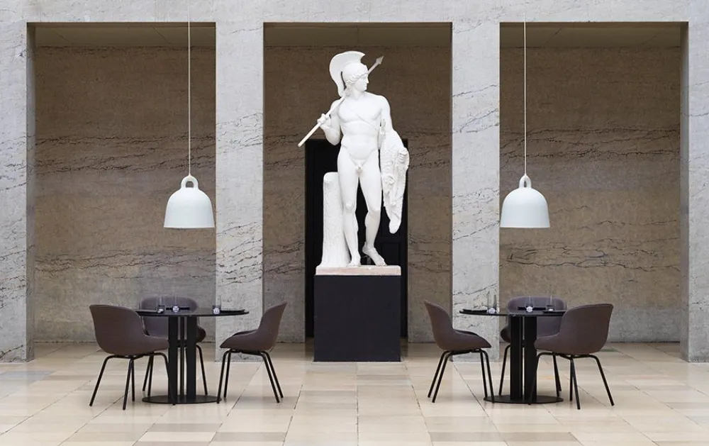 Normann Copenhagen Scala Table H75 cm - Marble Coffee Discount