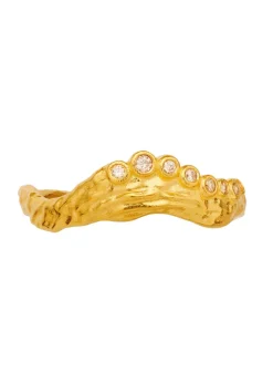 Maanesten Selene Ring 18 ct gold plated 925 Sterling silver Sale