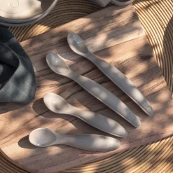 Kinder Sebra Silicone Spoon Set, long
