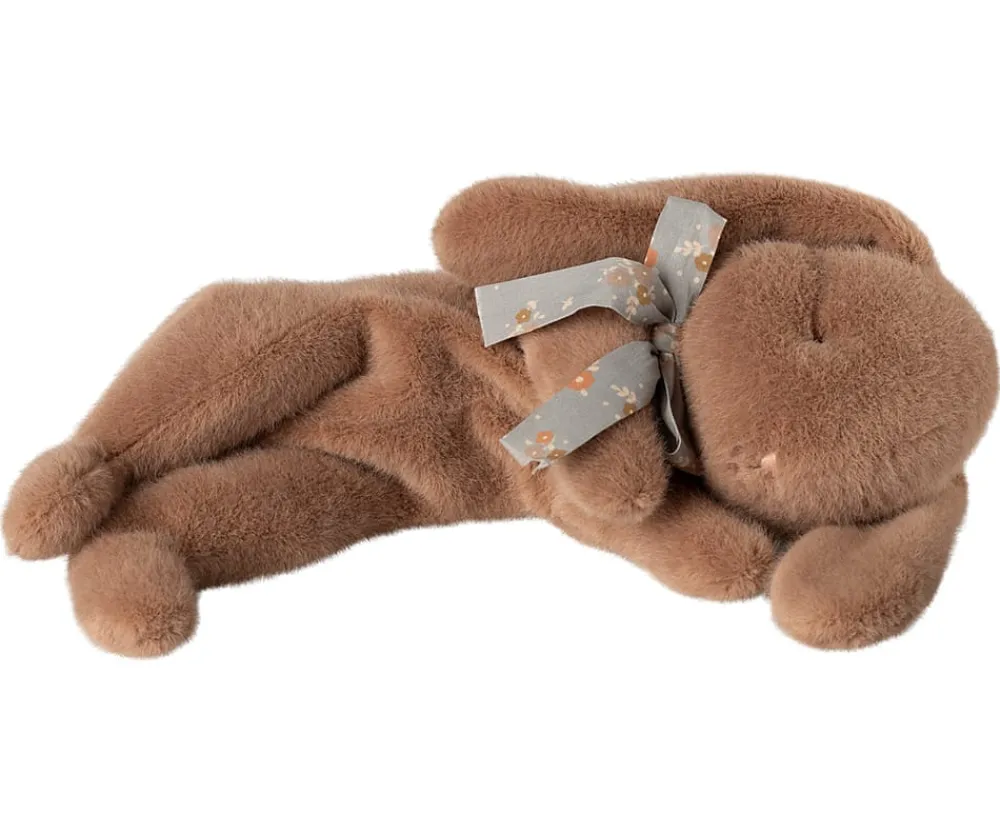 Maileg Sleeping Bunny Plush - Small Soft brown Hot