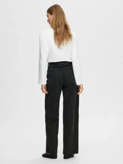 Selected Femme SLFEssential LS Boxy Tee NOOS