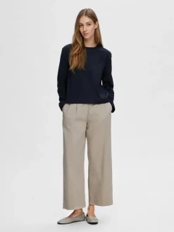 Selected Femme SLFEssential LS Boxy Tee NOOS