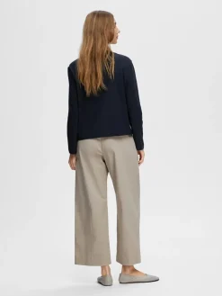 Selected Femme SLFEssential LS Boxy Tee NOOS
