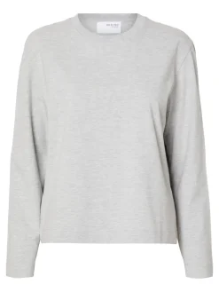 Selected Femme SLFEssential LS Boxy Tee NOOS