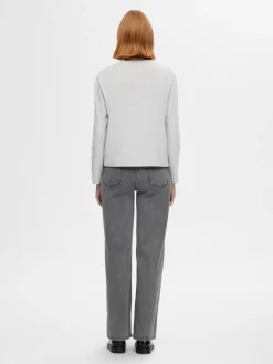 Selected Femme SLFEssential LS Boxy Tee NOOS