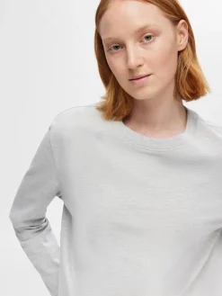Selected Femme SLFEssential LS Boxy Tee NOOS
