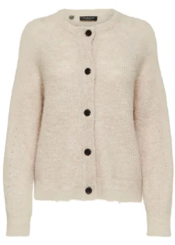 Selected Femme SLFLulu Knit Short Cardigan NOOS Dark Sapphire Online