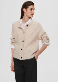 Selected Femme SLFLulu Knit Short Cardigan NOOS Dark Sapphire Online