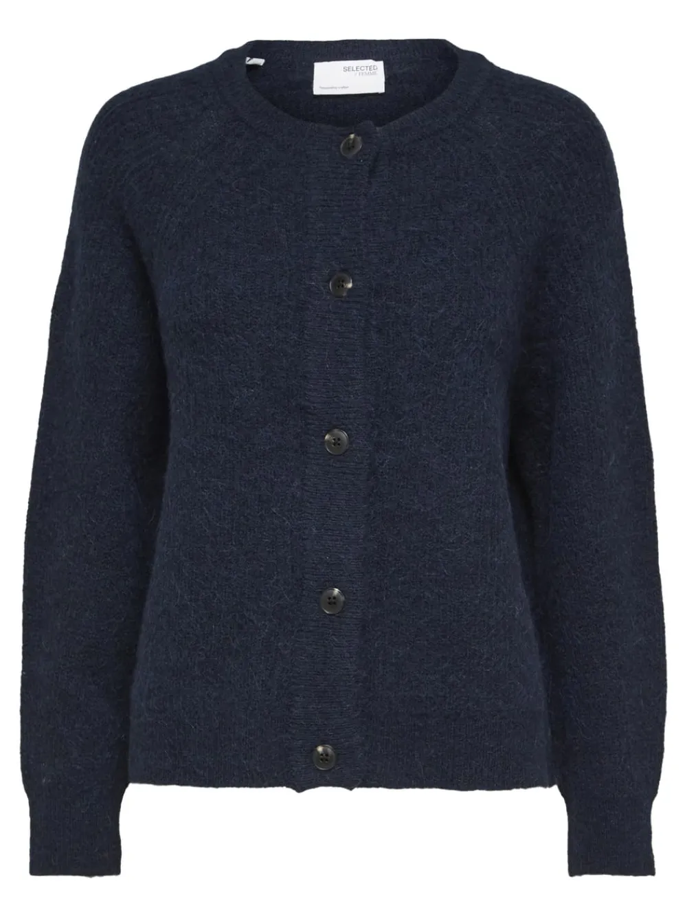 Selected Femme SLFLulu Knit Short Cardigan NOOS Dark Sapphire Online