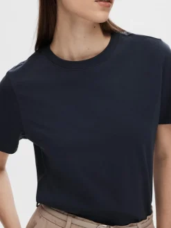 Selected Femme SLFMyessential SS O-neck Tee