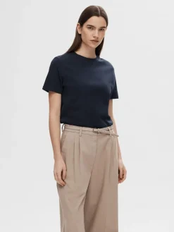 Selected Femme SLFMyessential SS O-neck Tee