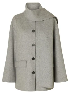 Selected Femme SLFPam Handmade Scarf Jacket