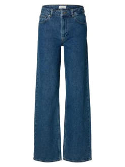 Selected Femme SLFWide Bea-Kori HW Jeans NOOS Medium Blue Denim (col.203) Clearance