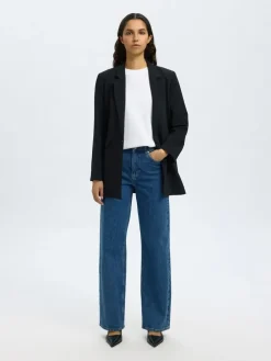 Selected Femme SLFWide Bea-Kori HW Jeans NOOS Medium Blue Denim (col.203) Clearance