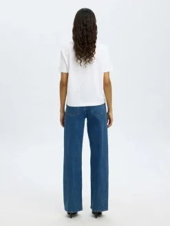 Selected Femme SLFWide Bea-Kori HW Jeans NOOS Medium Blue Denim (col.203) Clearance