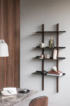 Eva Solo Smile shelving system 2 Stringers / 2 Shelves - Smoked Oak / Black Discount