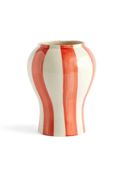 HAY Sobremesa Stripe Vase RED Sale