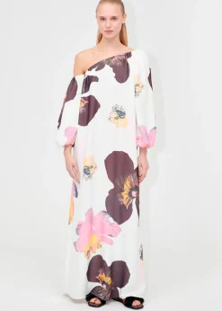 Stine Goya Structured Off-Shoulder Dress Wild Flowers Clearance