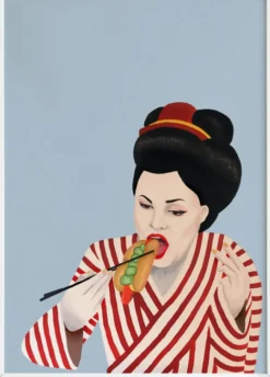 Taishō Sulten Geisha Light blue Outlet