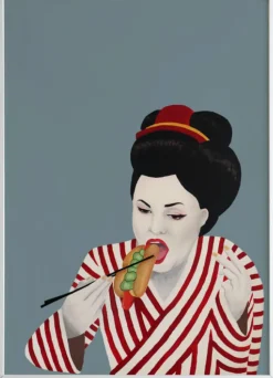 Taishō Sulten Geisha Dusty blue Sale