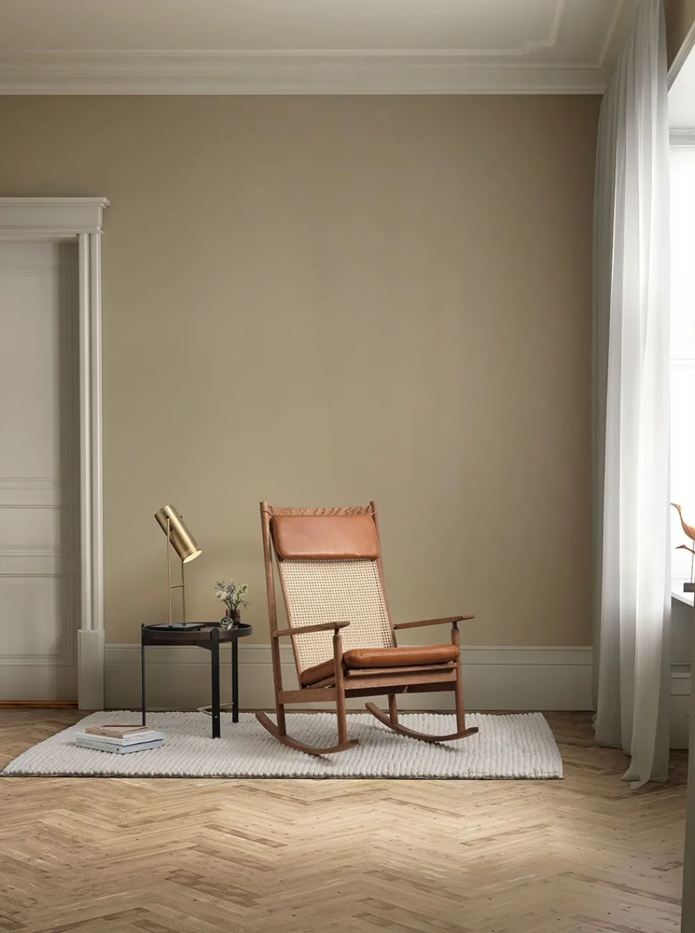 Warm Nordic Swing Rocking Chair