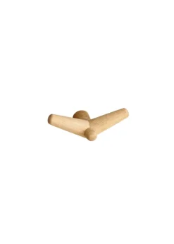 Woud Tail Wing Hook Medium - Oak Fashion