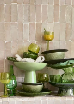 HKLiving The Emeralds Ceramic Rug Ribbed