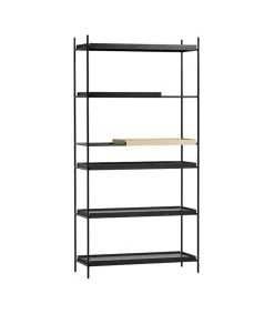 Woud Tray Shelf Style 6 Sort & Eg - Høj Online