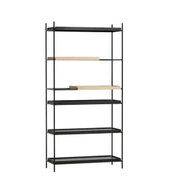 Woud Tray Shelf Style 8 Sort & Eg - Høj Online