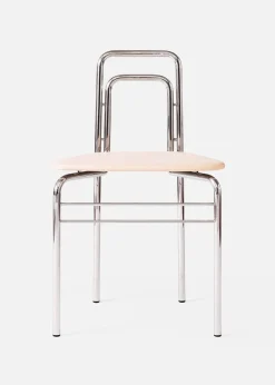 A. Petersen Tube Chair by Dan Svarth Vegetal Leather Outlet