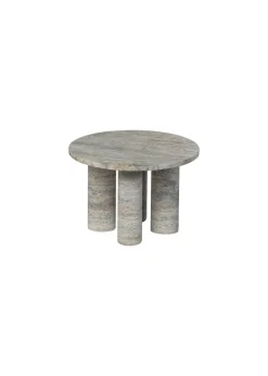 Blomus Volos Side Table Round - Silver Travertine Sale