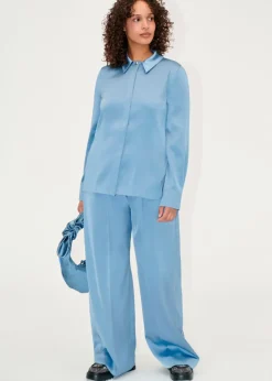 Stine Goya Wide Leg Long Pants Infinity Blue Hot