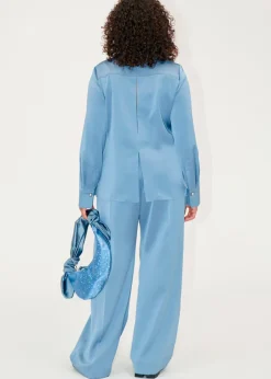 Stine Goya Wide Leg Long Pants Infinity Blue Hot