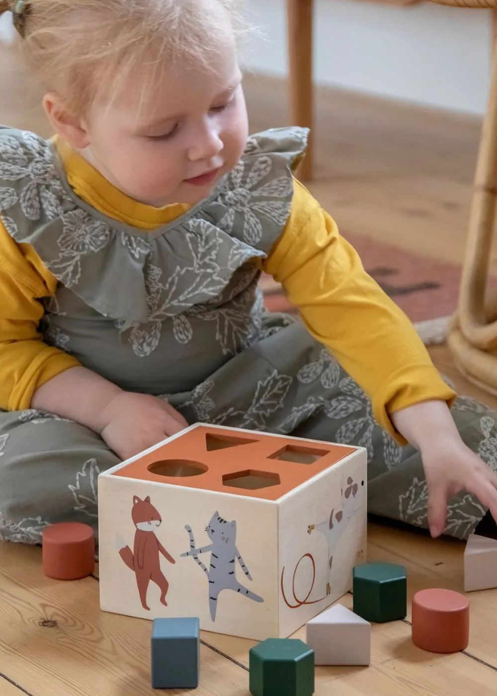 Sebra Wooden Shape Sorter Toes/Builders Outlet