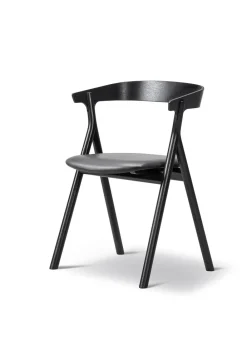 Fredericia Furniture Yksi Chair 3341 by Thau & Kallio Primo 88 Black / Black Lacquered Oak Discount