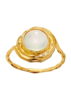 Maanesten Zahra Ring 18 ct gold plated 925 Sterling silver Best