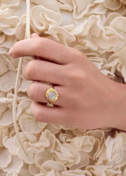 Maanesten Zahra Ring 18 ct gold plated 925 Sterling silver Best