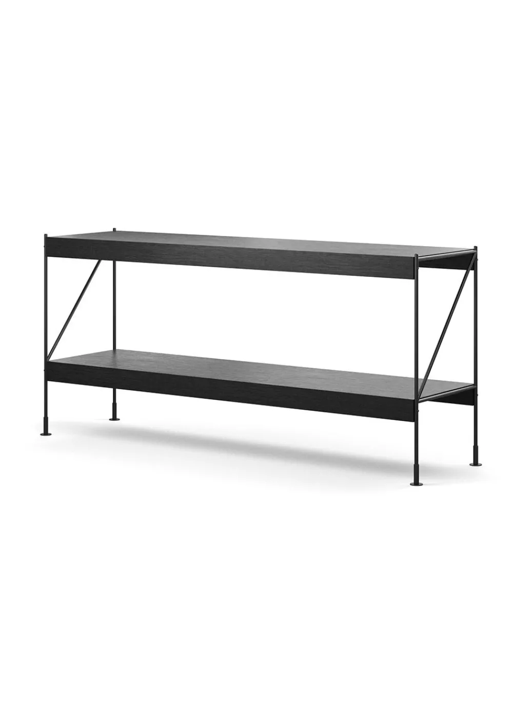 Audo Copenhagen Zet Storage System - H70 Black Steel / Black Oak New