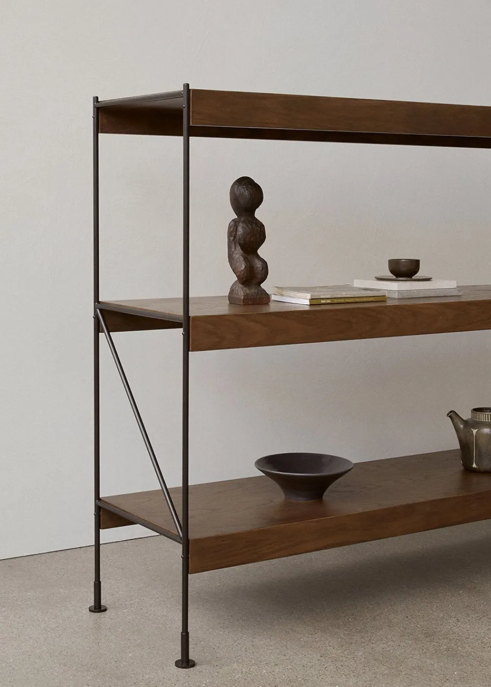 Audo Copenhagen Zet Storage System - H70 Black Steel / Black Oak New