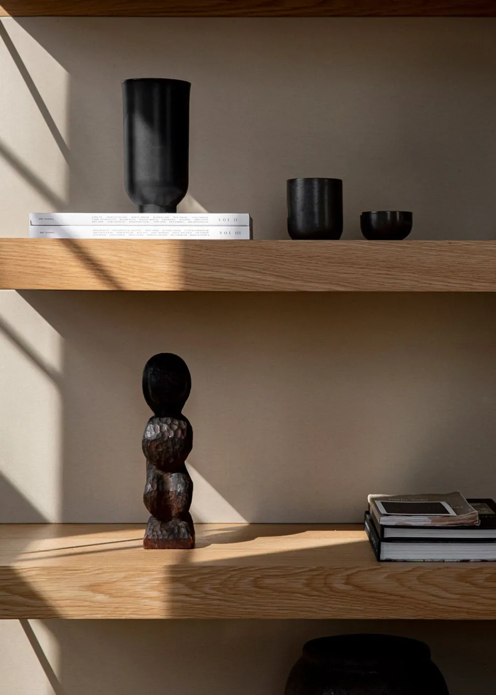 Audo Copenhagen Zet Storage System - H70 Black Steel / Black Oak New