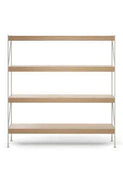 Audo Copenhagen Zet Storage System - H158 Ivory Steel / Natural Oak Sale