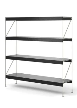 Audo Copenhagen Zet Storage System - H158 Ivory Steel / Black Oak Hot