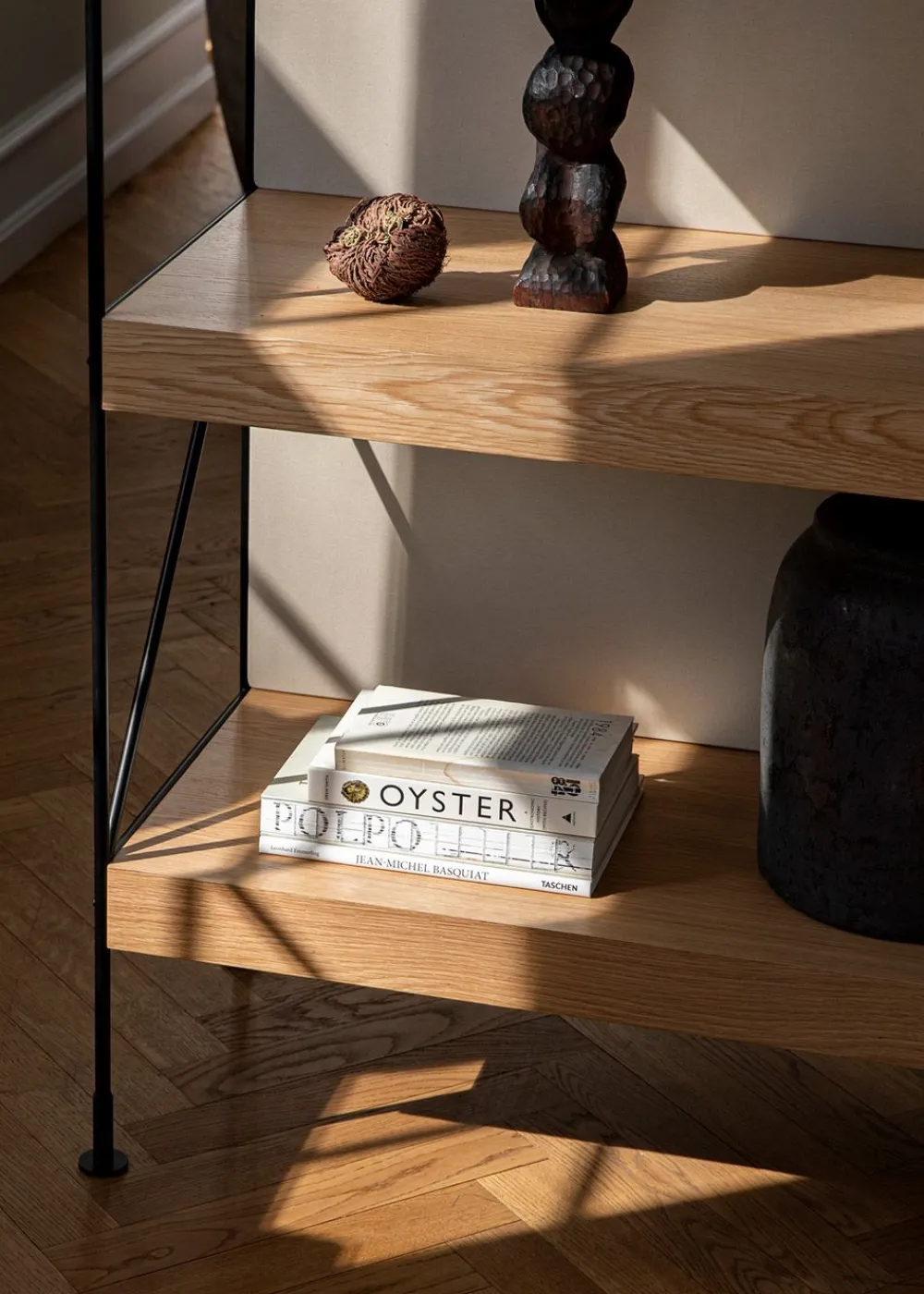 Audo Copenhagen Zet Storage System - H158 Ivory Steel / Black Oak Hot