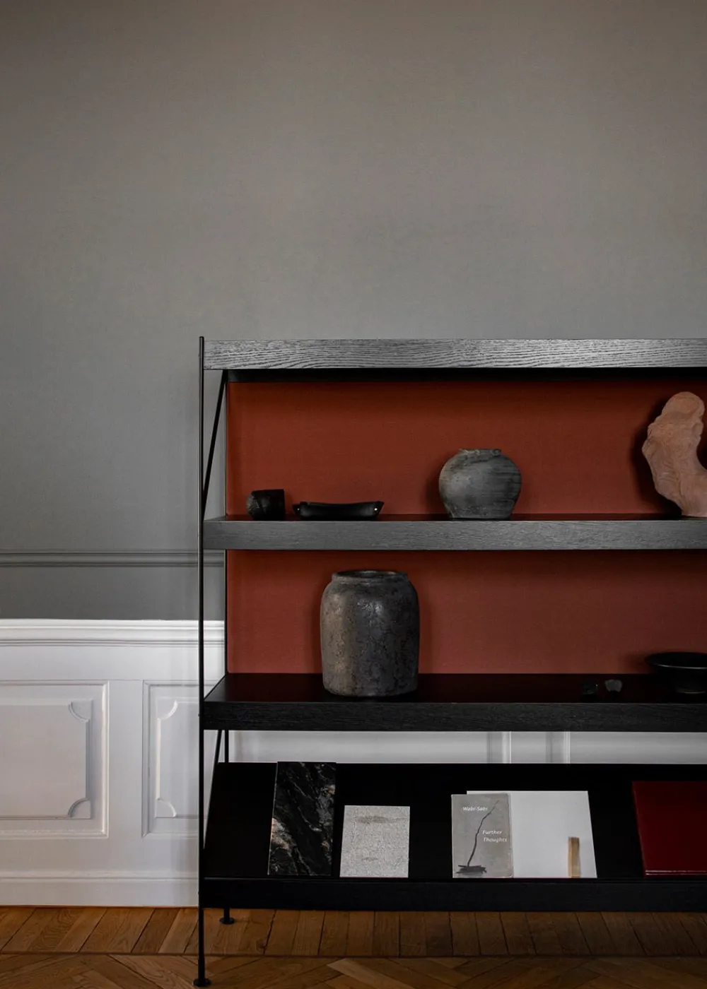 Audo Copenhagen Zet Storage System - H158 Ivory Steel / Black Oak Hot