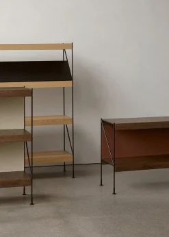 Audo Copenhagen Zet Storage System - H70 Black Steel / Dark Stained Oak Online