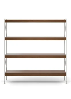 Audo Copenhagen Zet Storage System - H158 Ivory Steel / Dark Stained Oak Discount